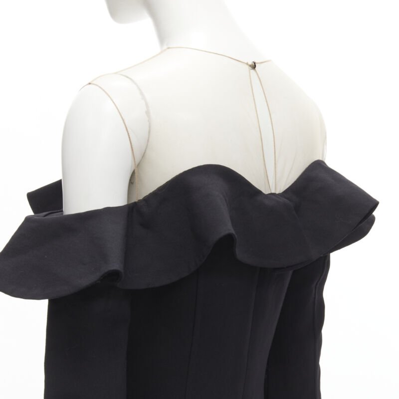 Oscar De La Renta Ruffle Flute Dress - Detail 2