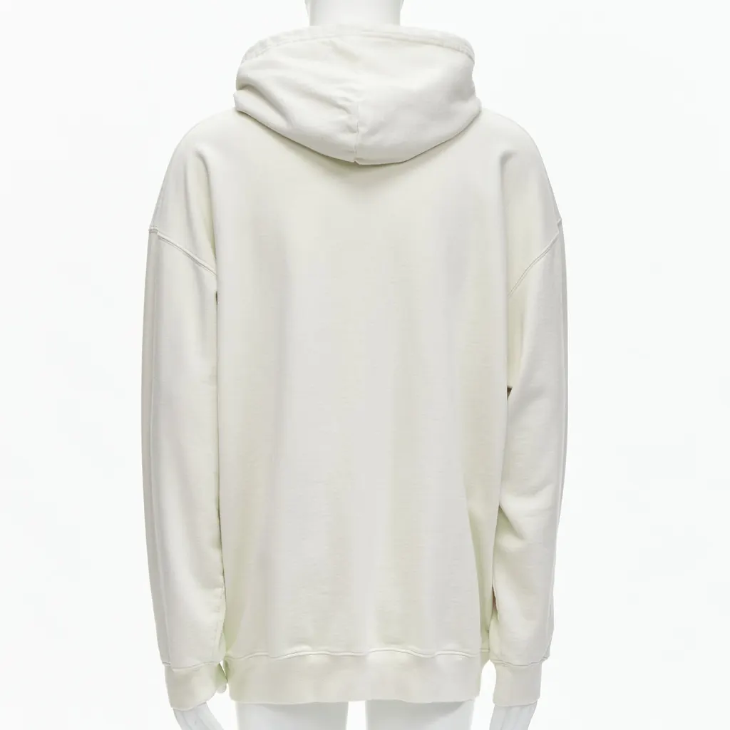 Balenciaga Logo Oversized Hoodie Beige Cotton Never worn - Box View