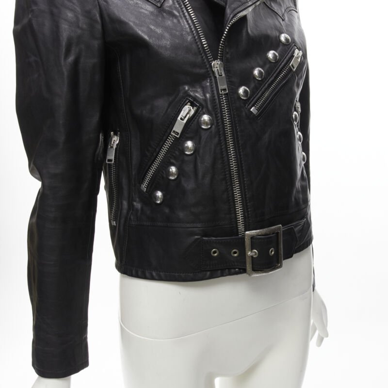 Saint Laurent Studded Vintage Biker - Back view