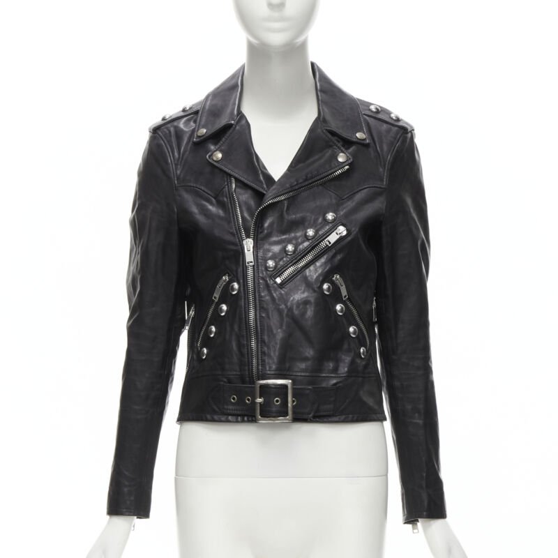 Saint Laurent Studded Vintage Biker - Image 6