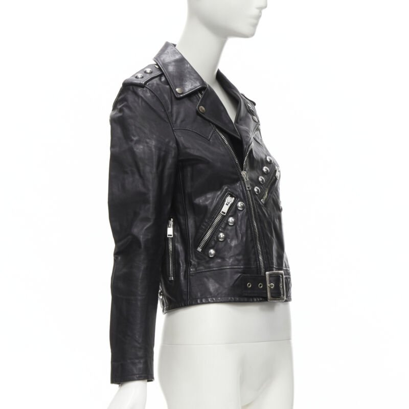 Saint Laurent Studded Vintage Biker - 4