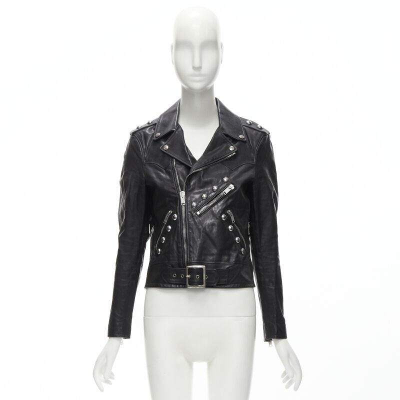 Saint Laurent Studded Vintage Biker - Image 13