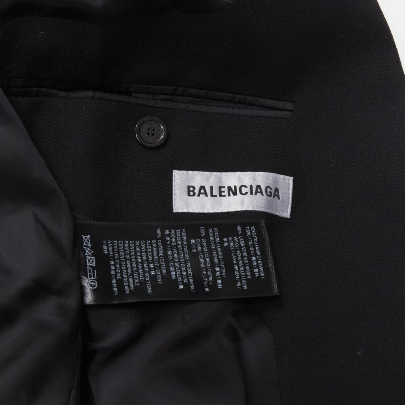 Balenciaga Black Oversized Blazer - Image 11