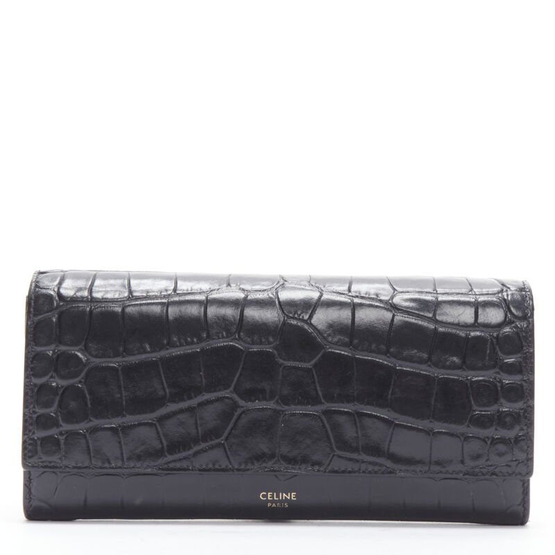Celine Leather Long Wallet