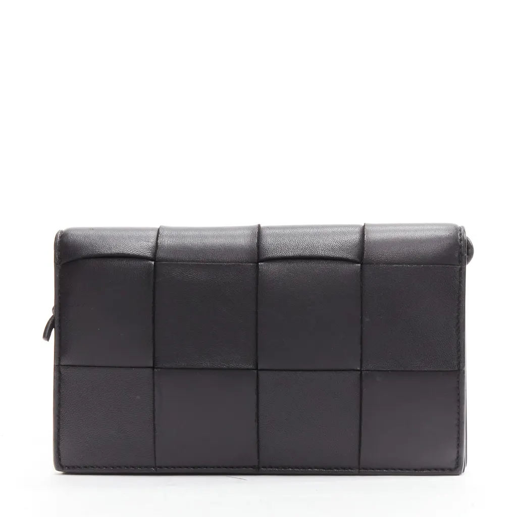 Bottega Veneta Cassette Black Leather Good - Inside View
