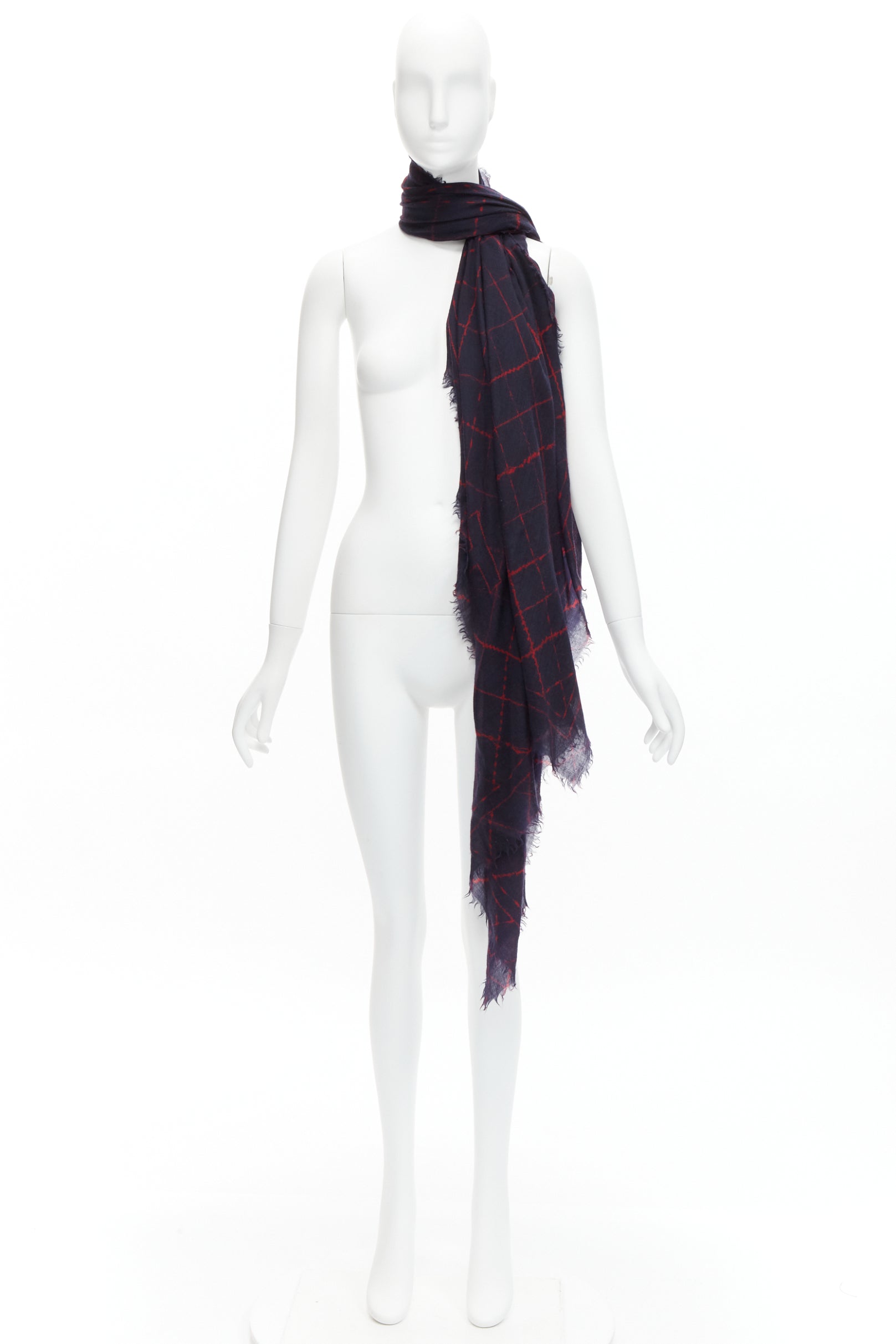 Chanel Quilt Print Scarf - Back view