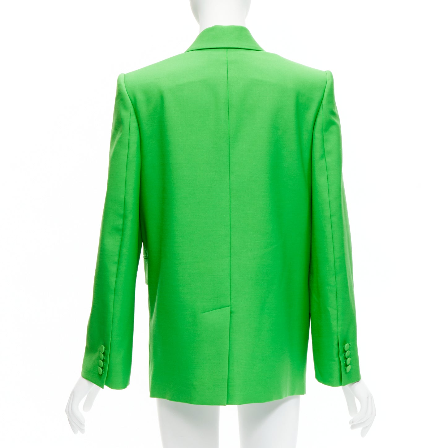 Alexander Mcqueen Green Wrap Blazer - Detail 1