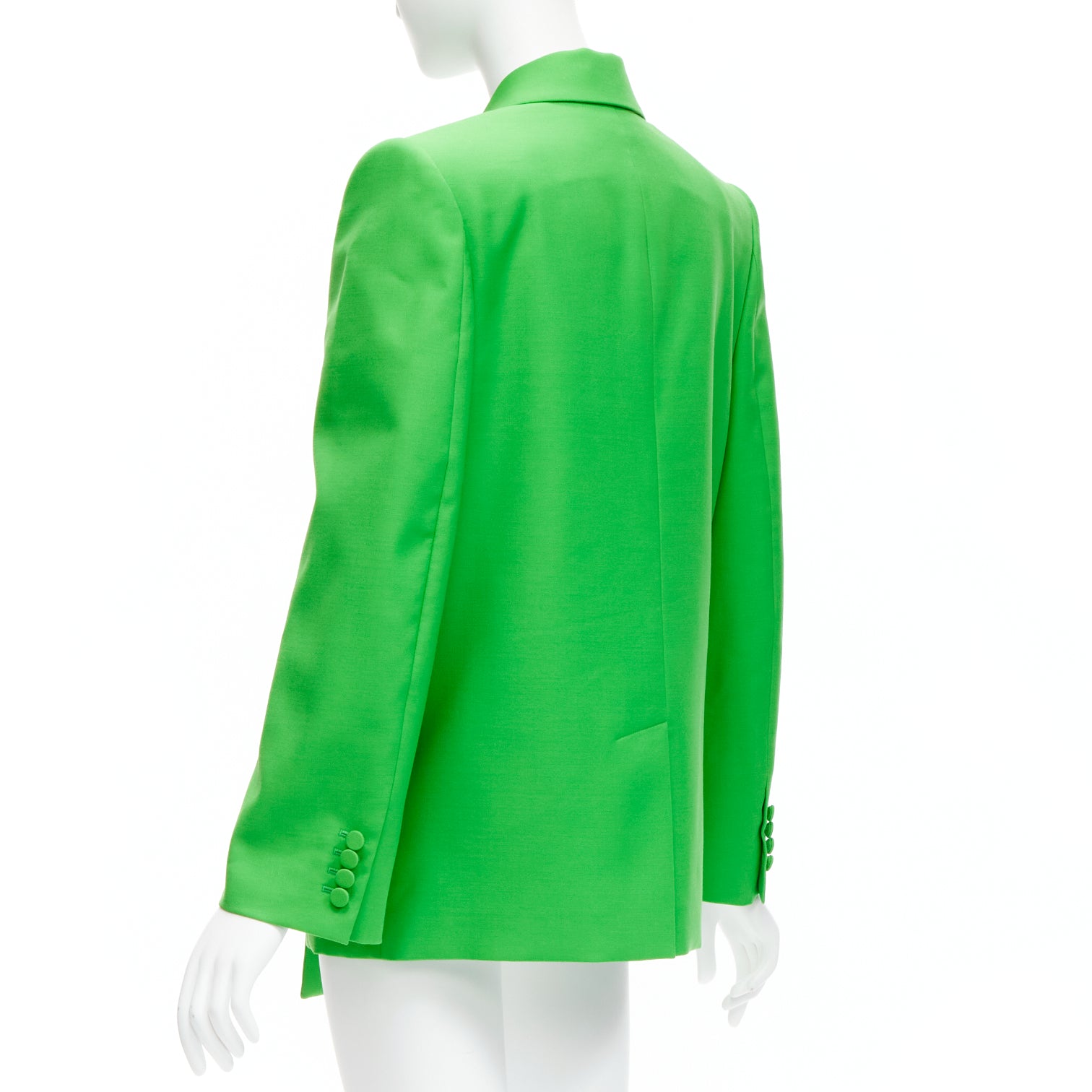 Alexander Mcqueen Green Wrap Blazer - Detail 2