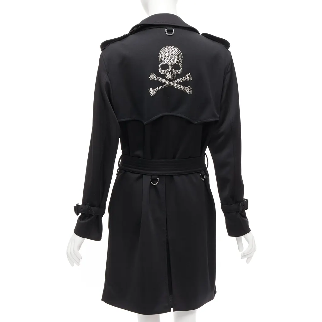Mastermind Japan Black Crystal Skull Trench Black Polyester Very good - Front View