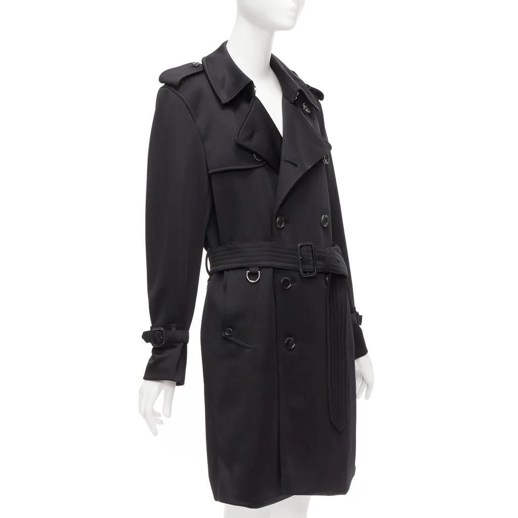 Mastermind Japan Black Crystal Skull Trench Black Polyester Very good - Model View