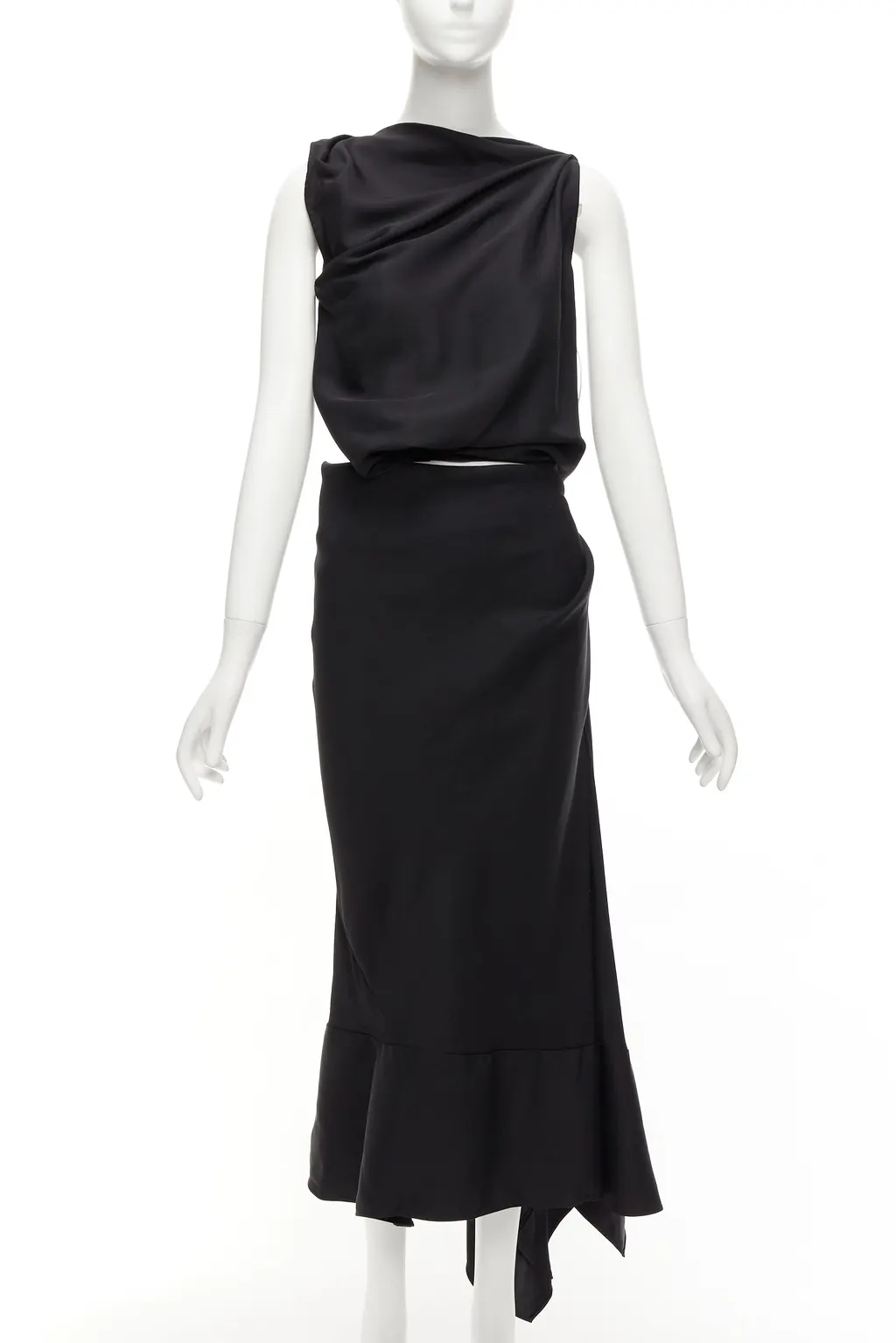 Maticevski Energy Slash Black Viscose Never worn - Front View
