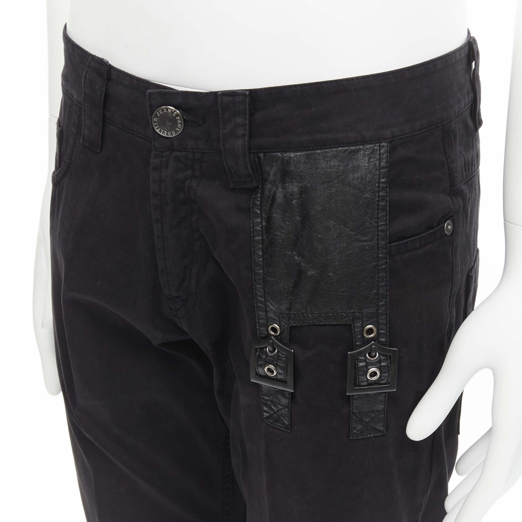 Jean Paul Gaultier Logo Embroidered Jeans - Back view