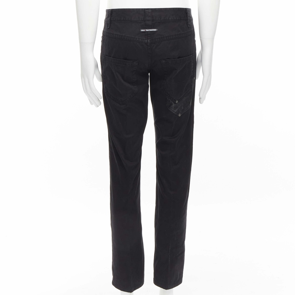 Jean Paul Gaultier Logo Embroidered Jeans - Side view