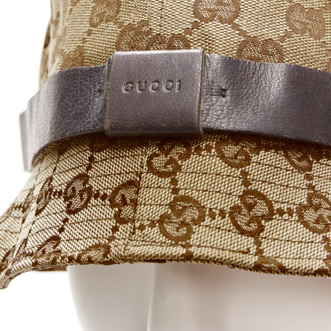 Gucci Brown GG Bucket Hat - Back view