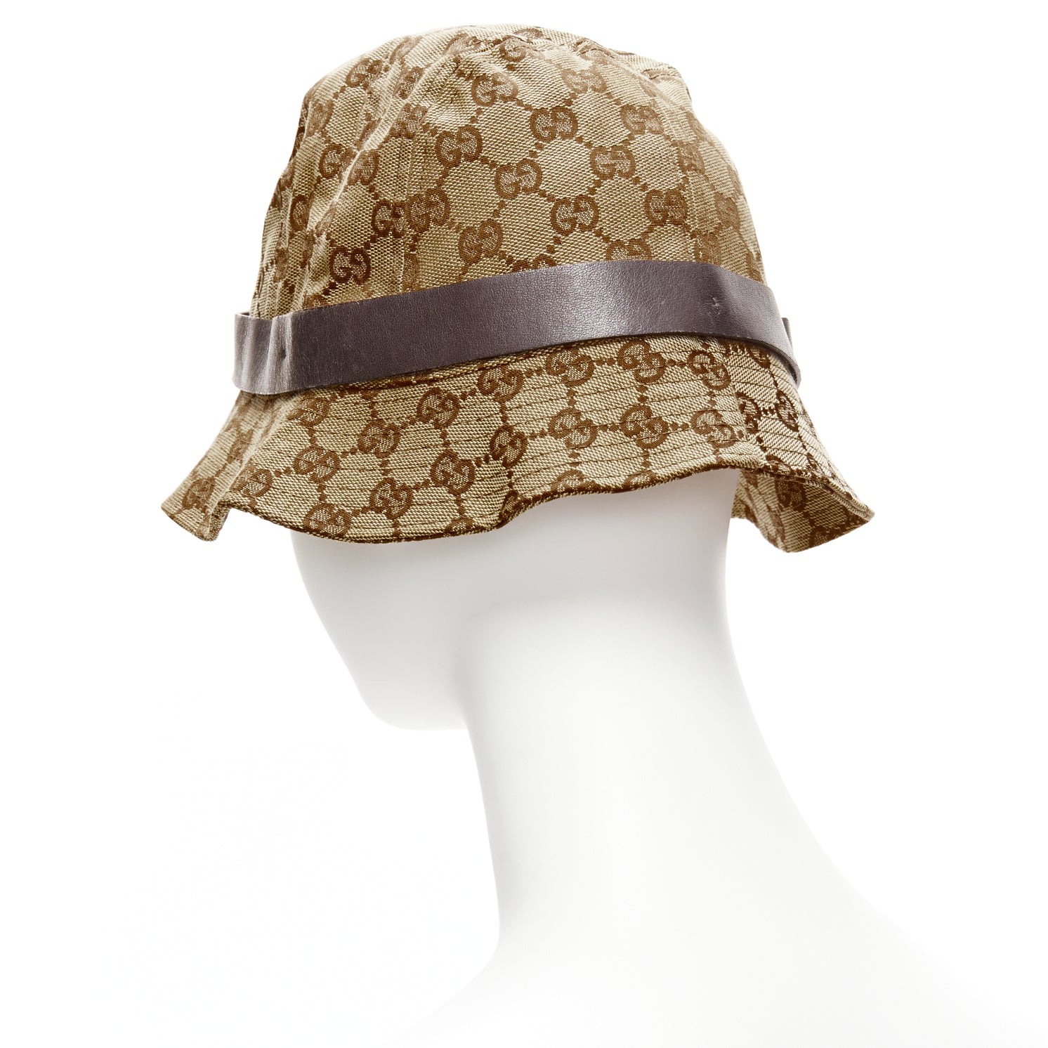 Gucci Brown GG Bucket Hat - Detail 1