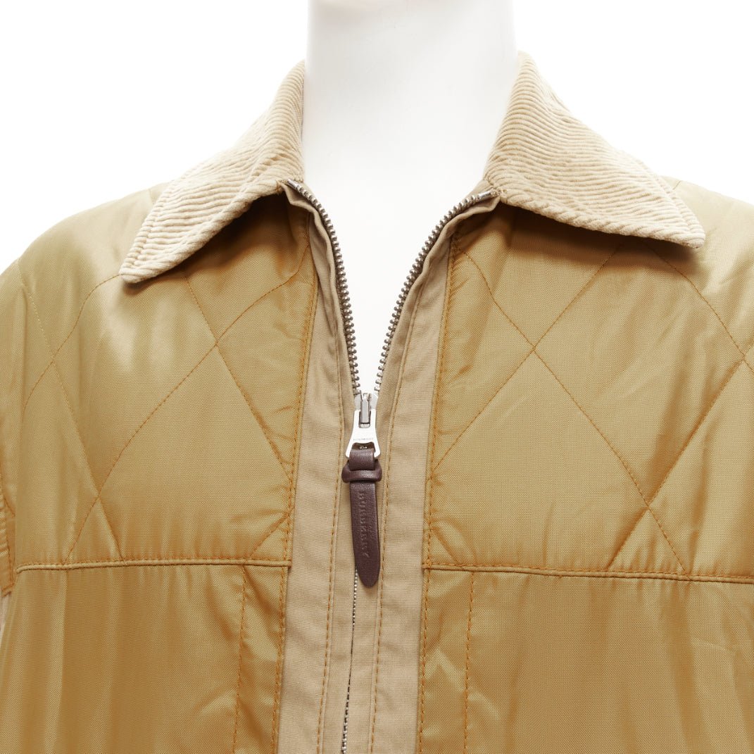 Burberry Brown Padded Field Jacket - Back view