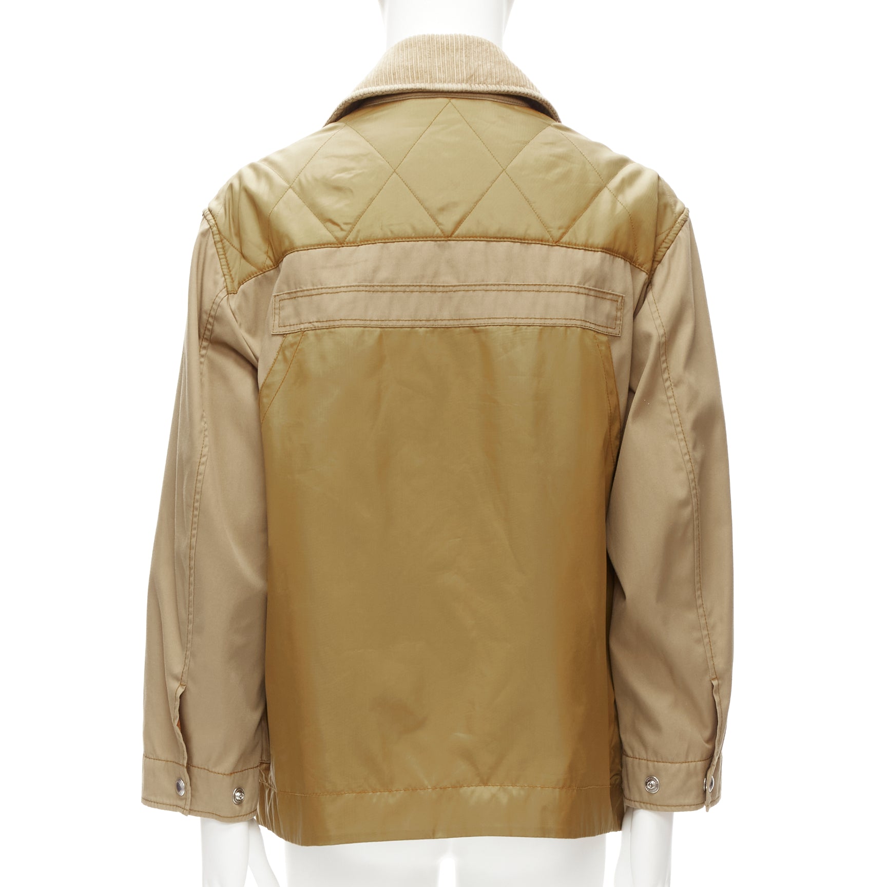 Burberry Brown Padded Field Jacket - Detail 1