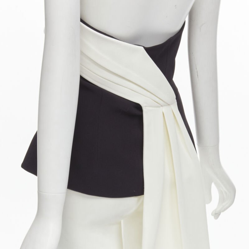 Safiyaa Asymmetrical Train Top - Back view