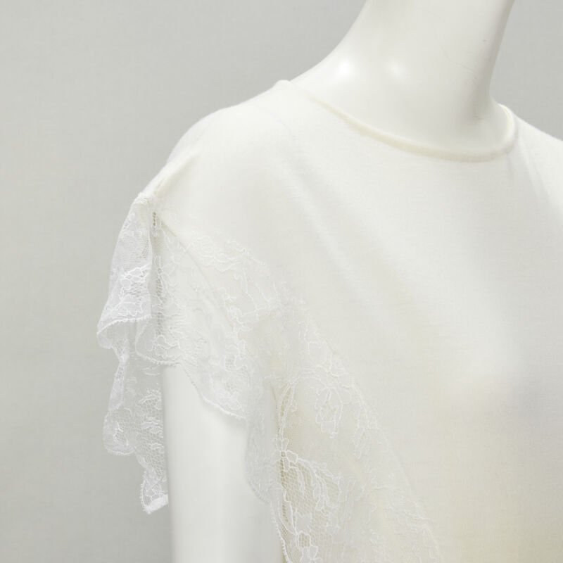 Lanvin Lace Trim Pullover - Back view