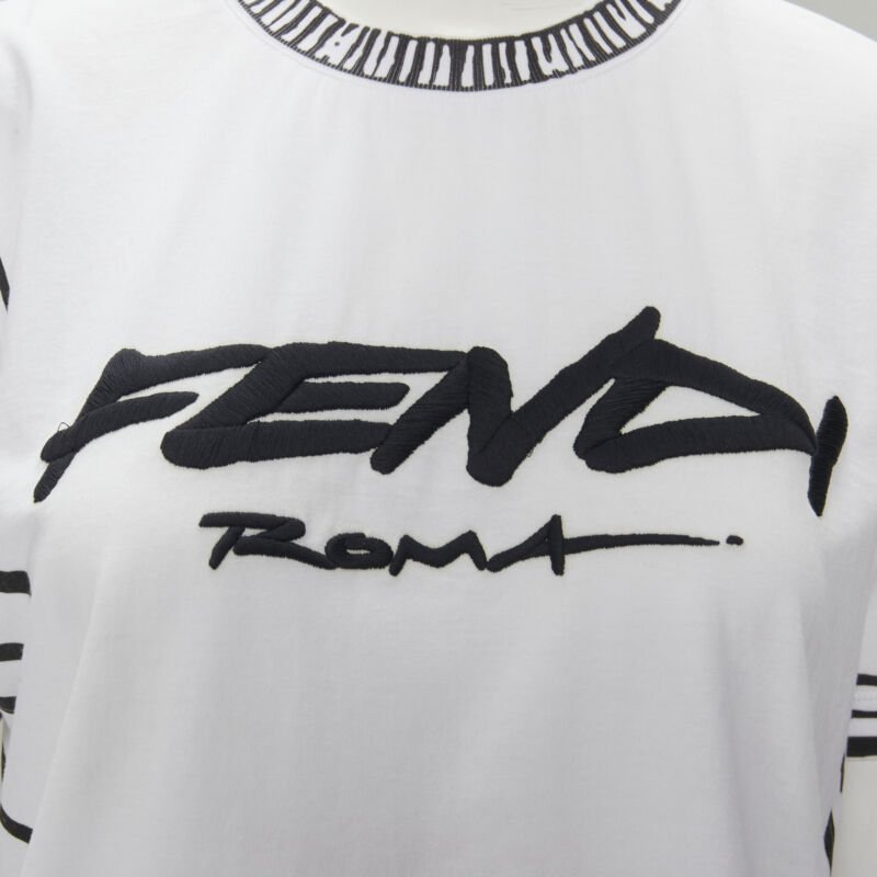 Fendi Illustration Logo Tee - Back view