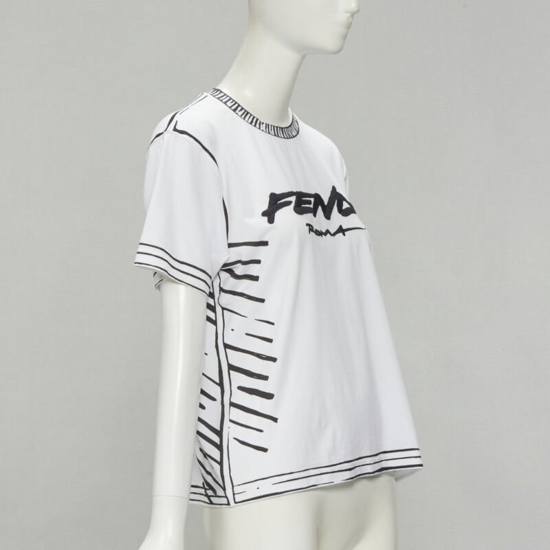 Fendi Illustration Logo Tee - Image 6