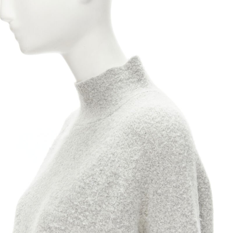 Theory Fuzzy Stand Collar - Back view