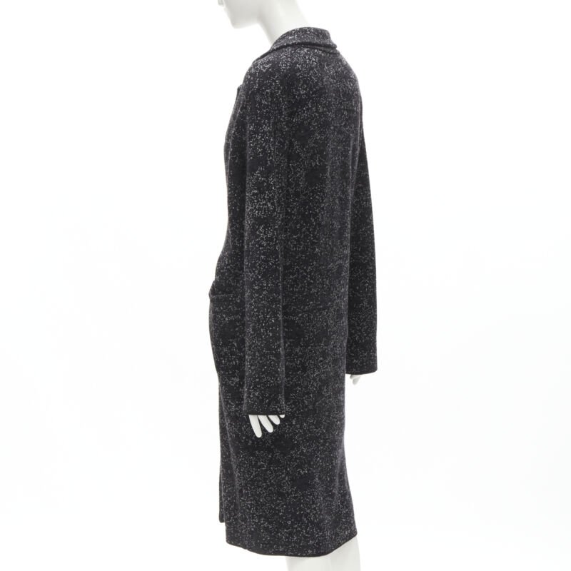 Theory Grey Knitted Robe Coat - Detail 1