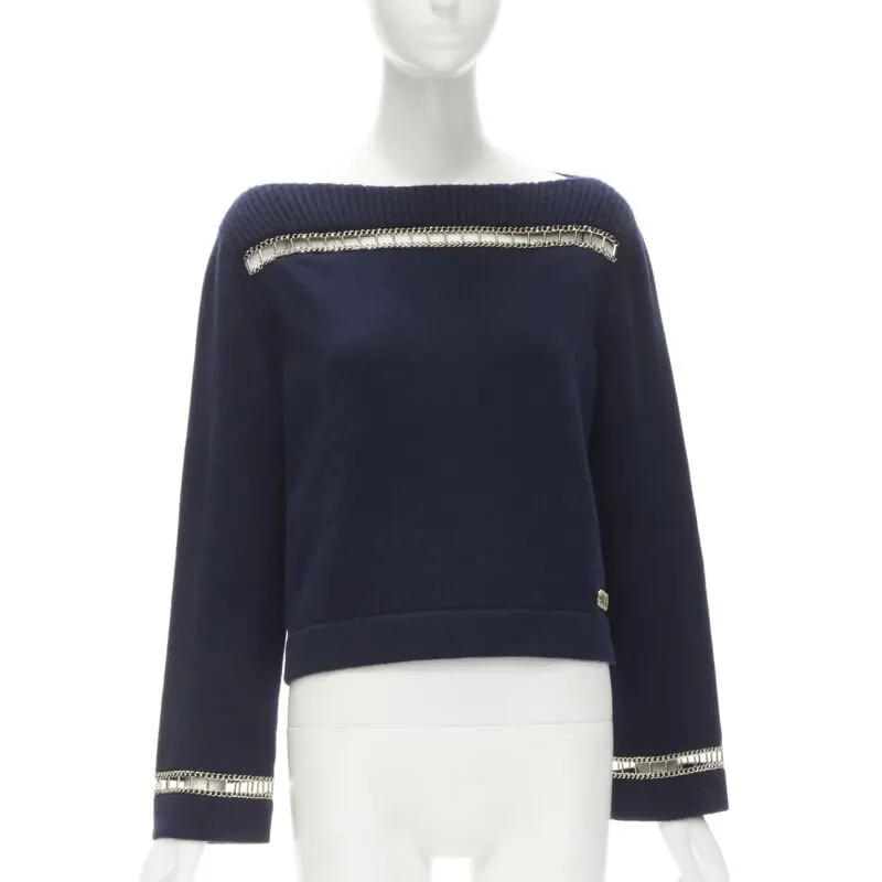 Chanel P62947 Navy Cashmere Never worn - Front View