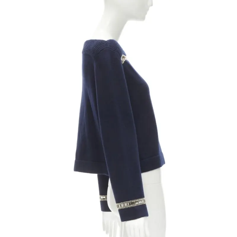 Chanel P62947 Navy Cashmere Never worn - Model View
