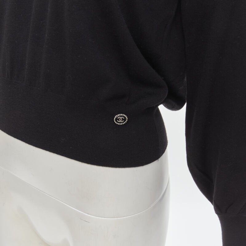 Chanel Varsity Collar Sweater - Back view