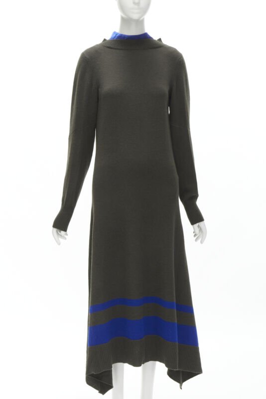 Sacai Striped Hem Dress