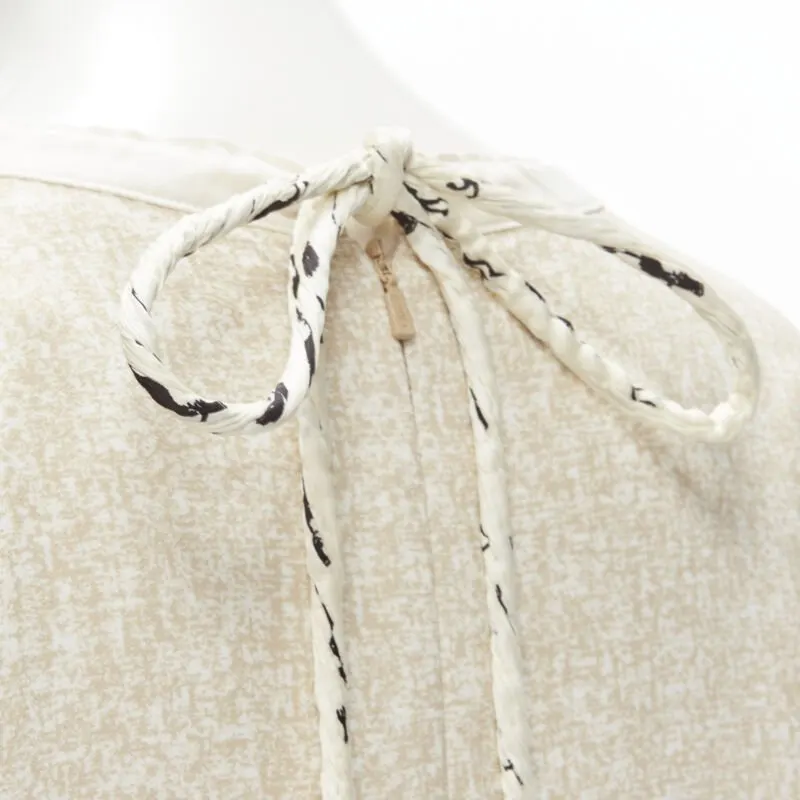 Chloé Crochet Layered Dress Beige Viscose Never worn, with tag - Back View