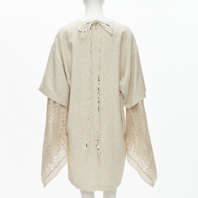 Chloe Crochet Layered Dress - Side view