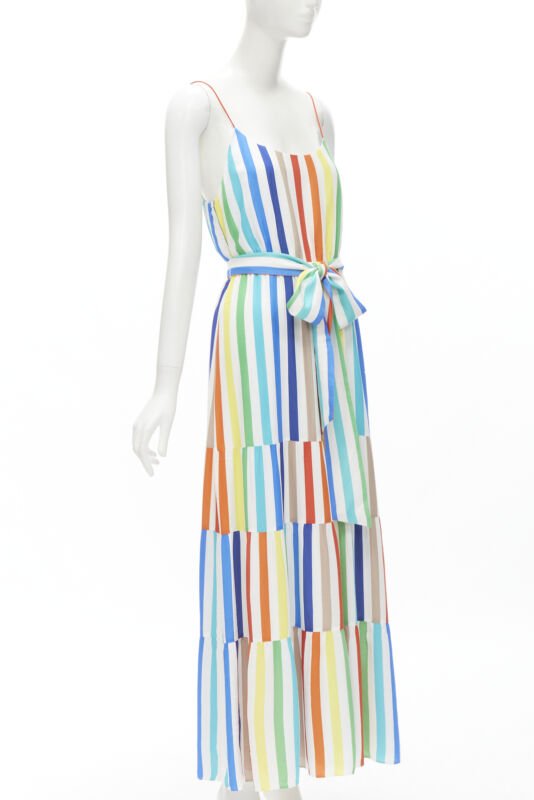 Alice & Olivia Striped Belted Dress - Image 6