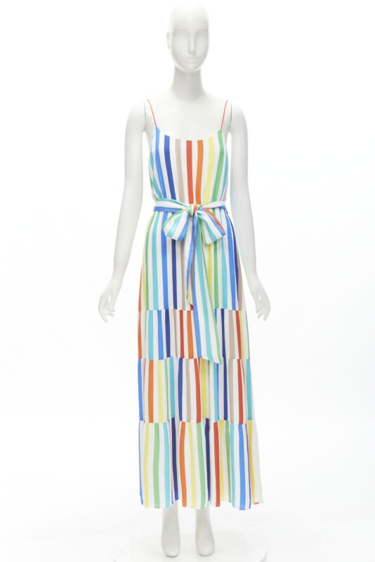 Alice & Olivia Striped Belted Dress - Image 12