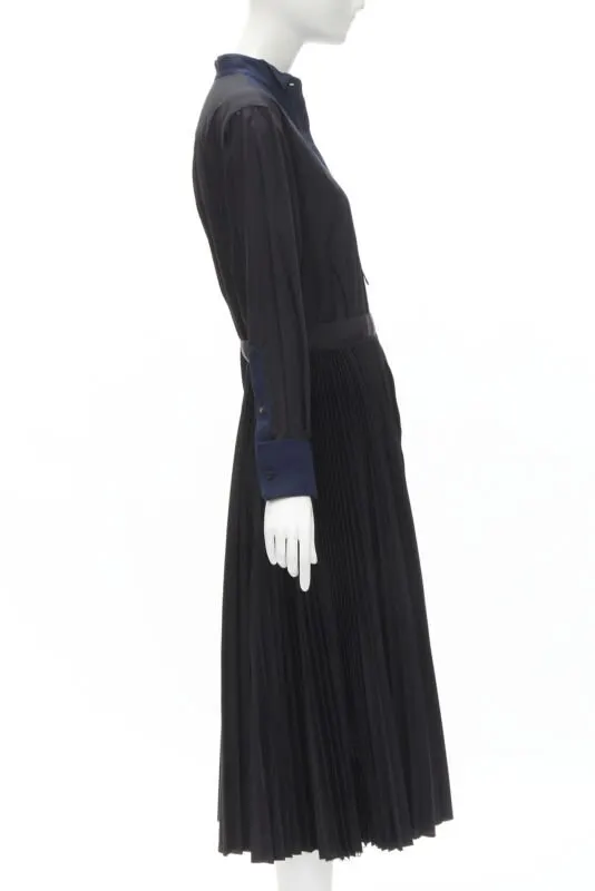 Sacai Tuxedo Bib Dress Black Polyester Never worn - Model View