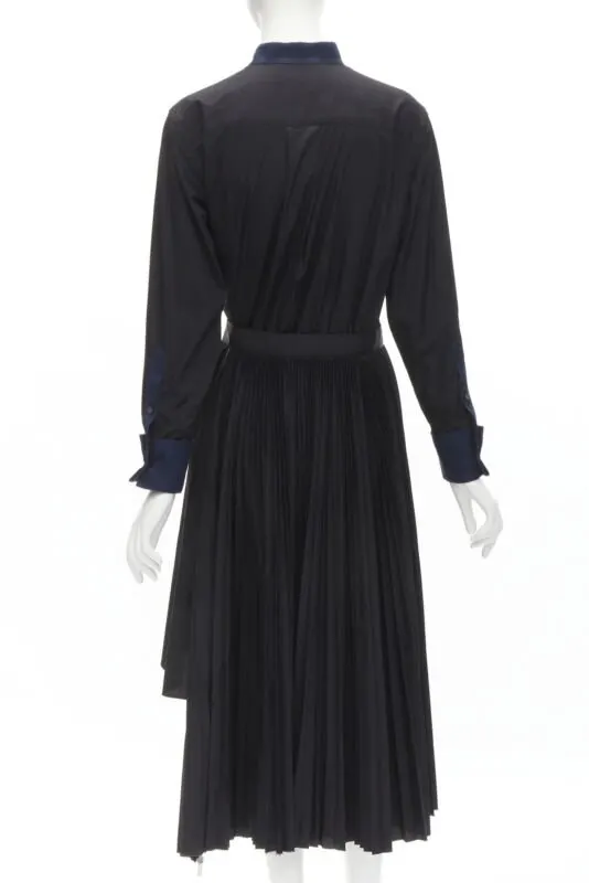 Sacai Tuxedo Bib Dress Black Polyester Never worn - Box View