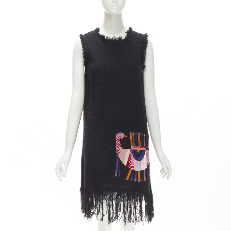Msgm Bird Fringe Dress