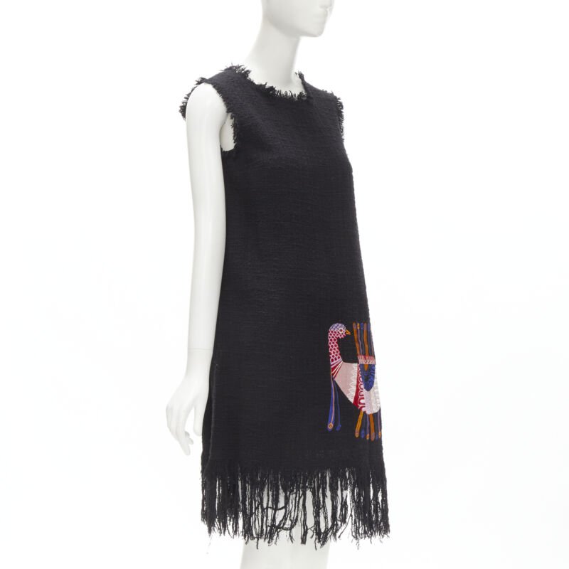 Msgm Bird Fringe Dress - Image 6