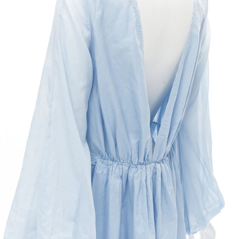 Kalita Plunge Bell Dress - Back view