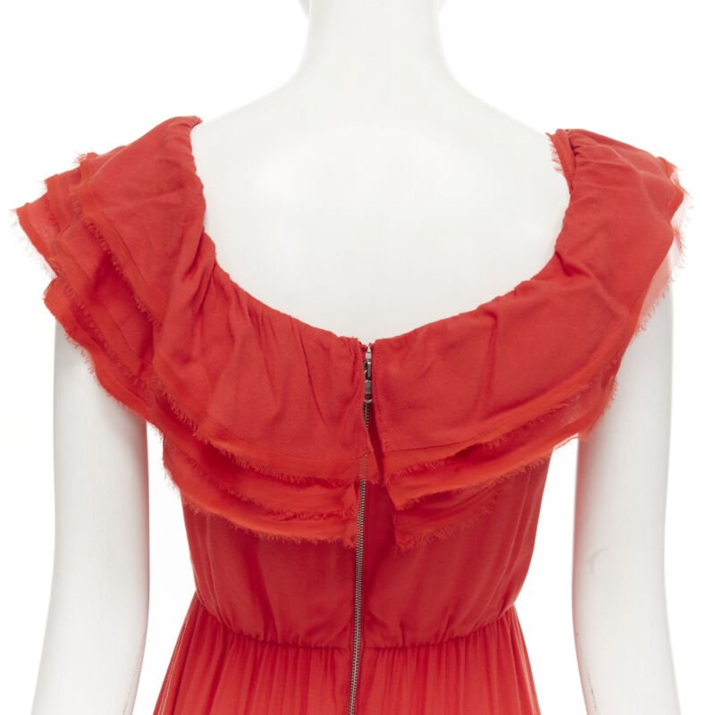 Alice & Olivia Ruffle Lace Dress - Image 10