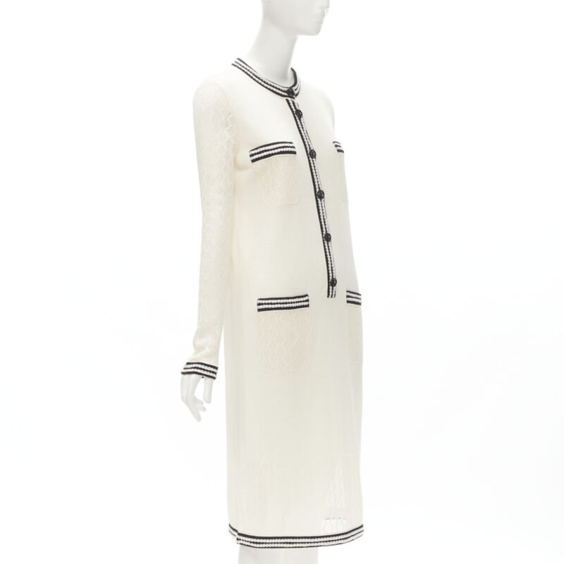 Chanel Crochet Knit Dress - Image 6