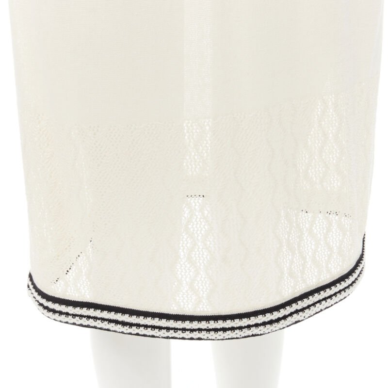 Chanel Crochet Knit Dress - Image 11