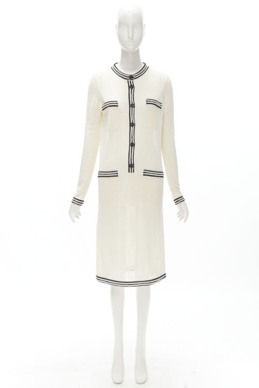 Chanel Crochet Knit Dress - Image 13
