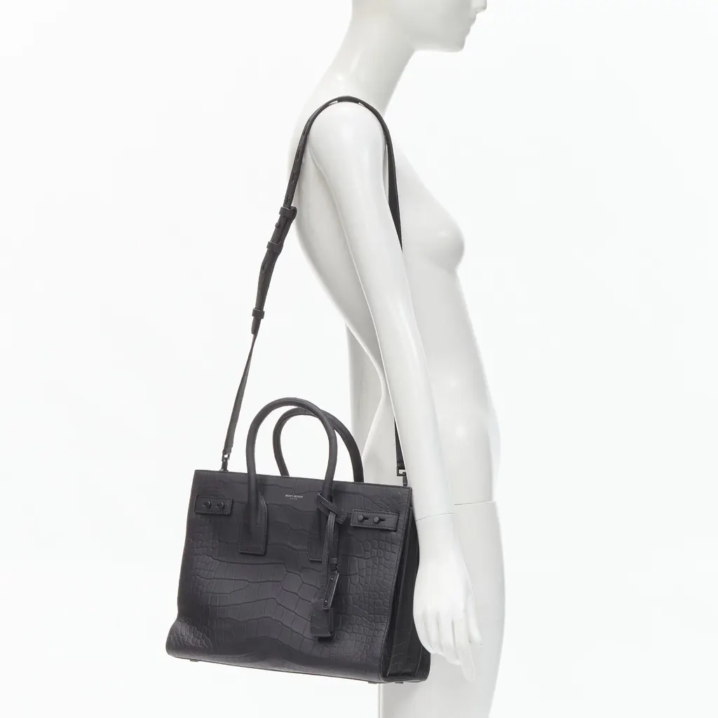 Saint Laurent Sac De Jour Small Black Leather Never worn - Back View
