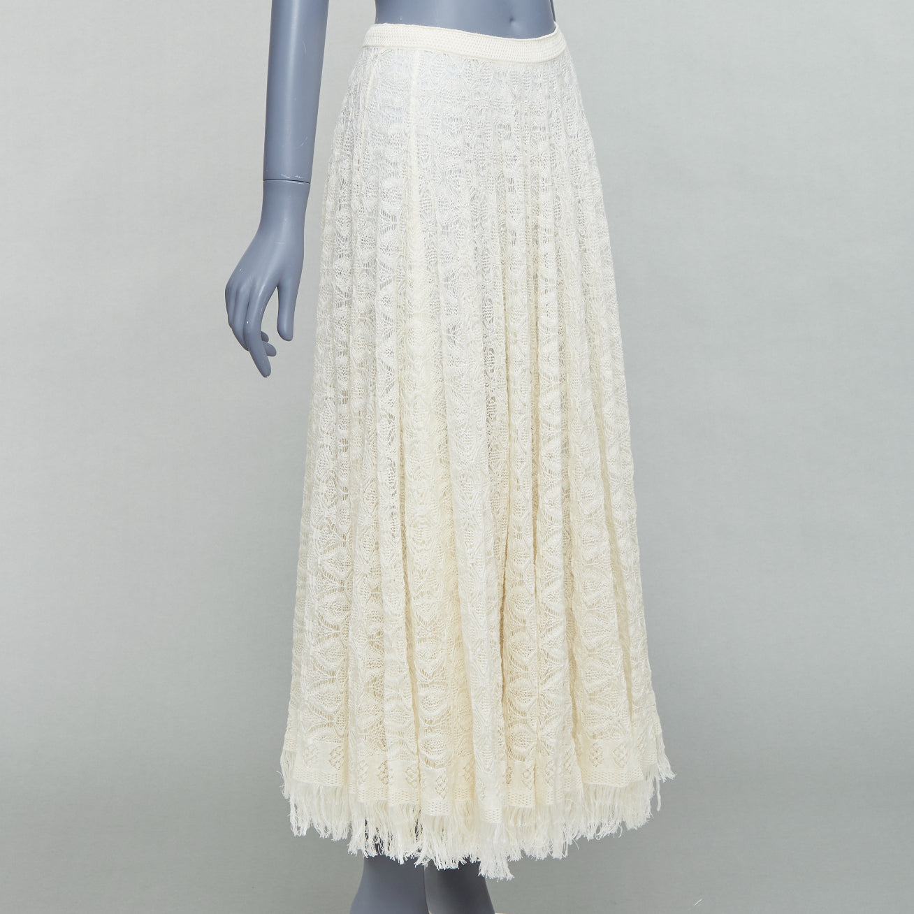 Dior Lace Knit Skirt - Image 6