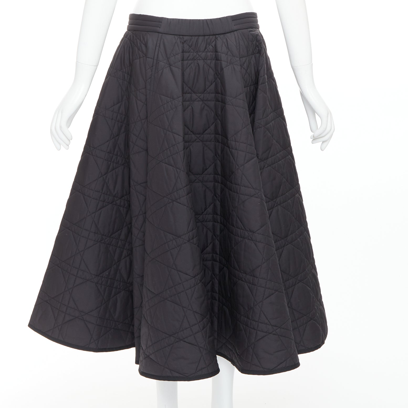 Dior Quilted Button Skirt - Side view