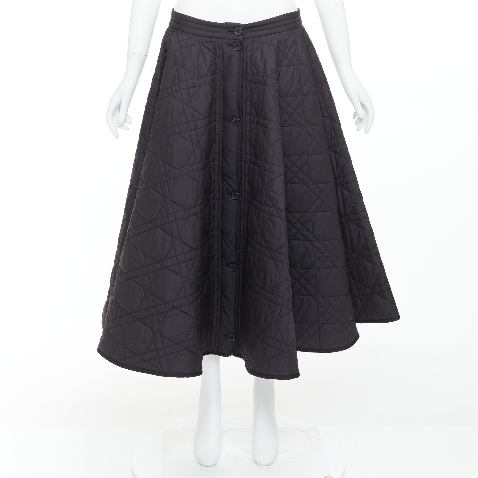 Dior Quilted Button Skirt - Image 11