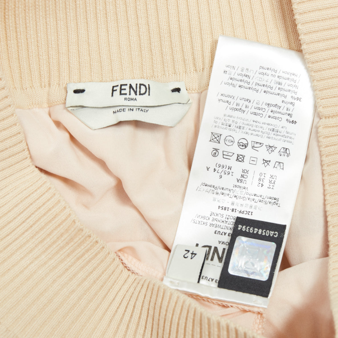 Fendi Zucca Knit Skirt - Image 10