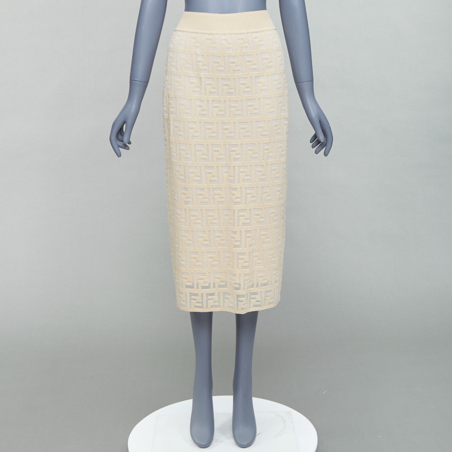 Fendi Zucca Knit Skirt - Image 11